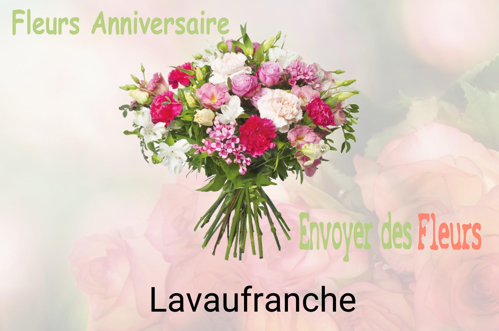 Bouquet de fleurs d’anniversaire livré à Lavaufranche