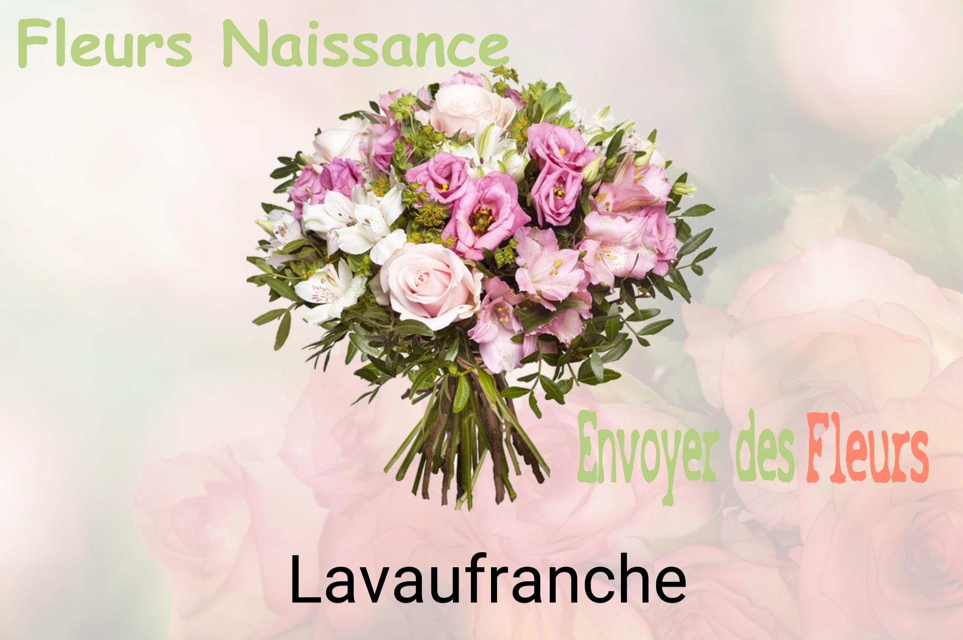 Bouquet de fleurs de naissance livré à Lavaufranche